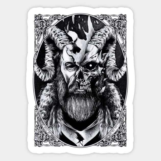 The God Odin Sticker by Nightfrost